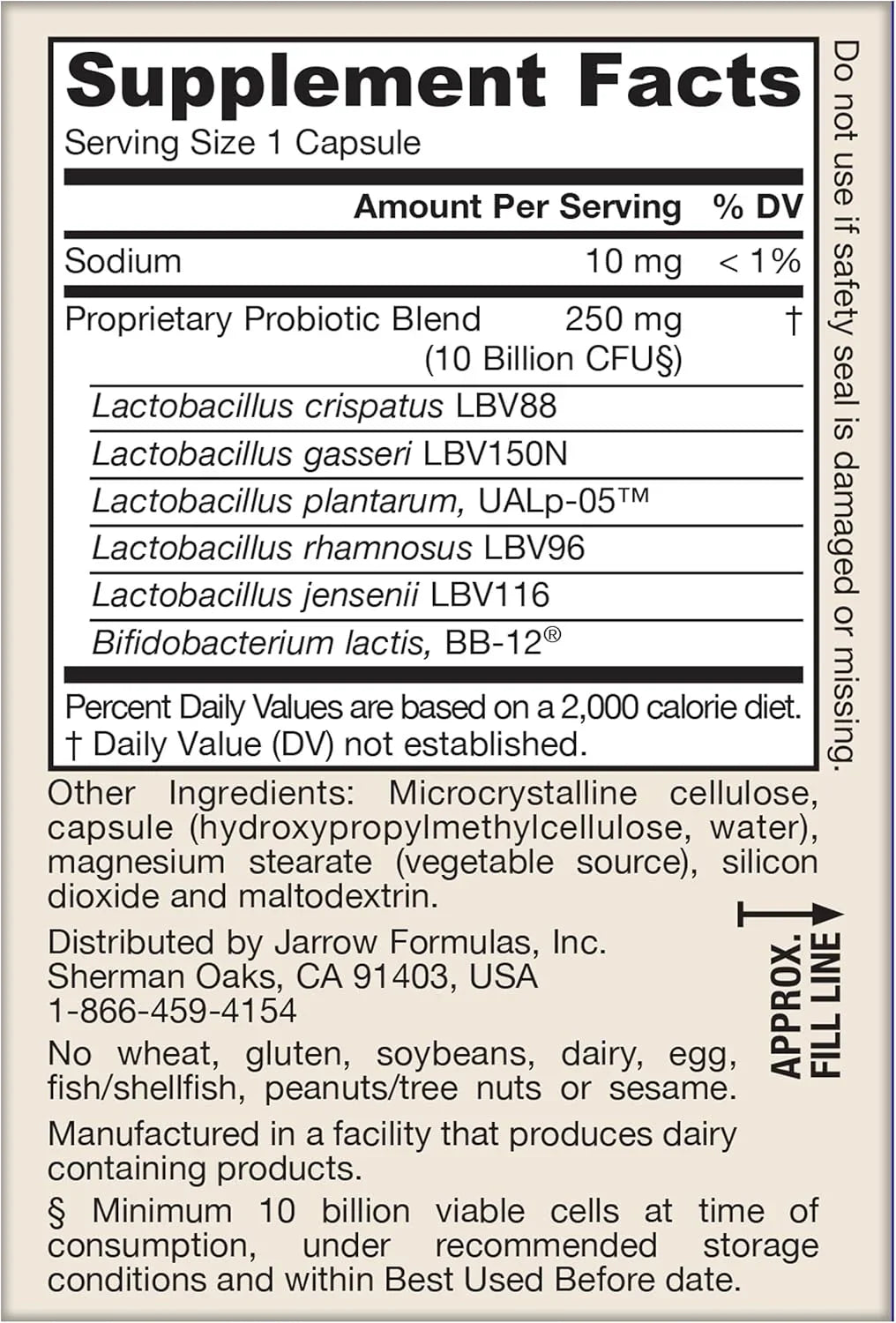 Jarrow Formulas Fem-Dophilus 10 Billion CFU - Kenya