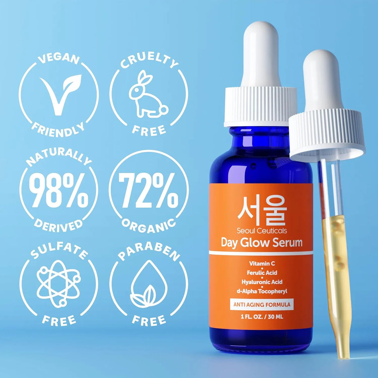 Korean Skin Care 20% Vitamin C Hyaluronic Acid Serum - Kenya