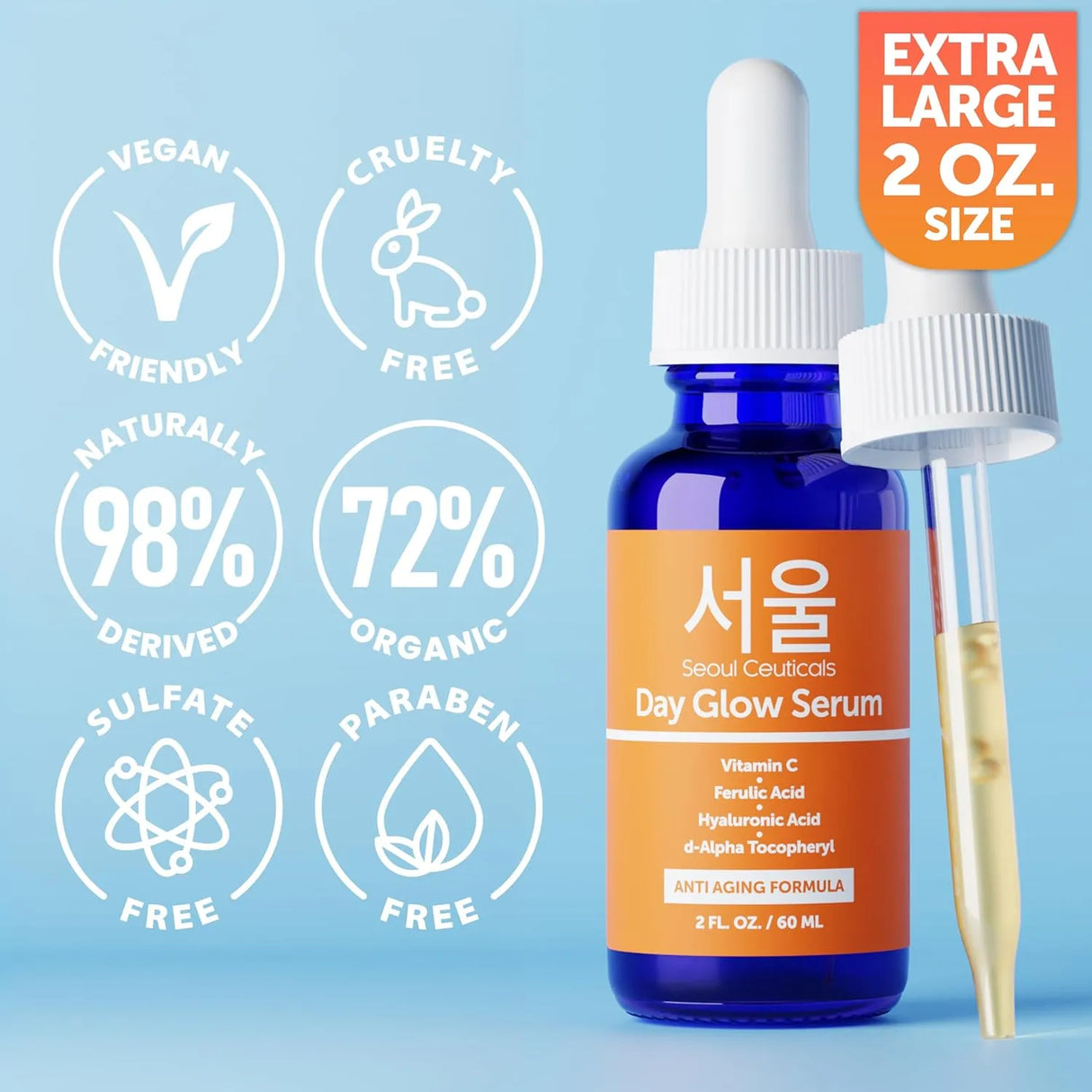 Korean Skin Care 20% Vitamin C Hyaluronic Acid Serum - Kenya