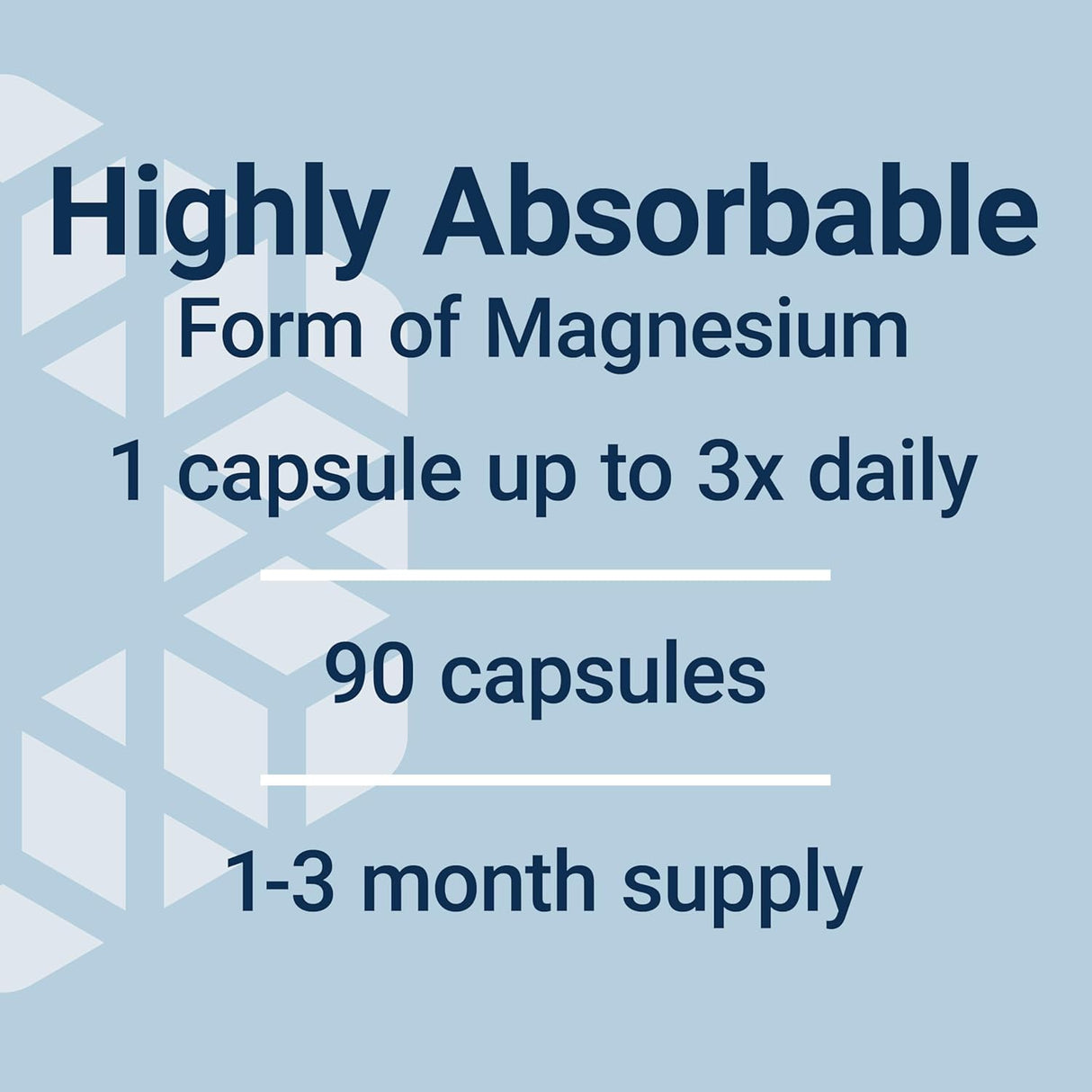 Magnesium Glycinate 90 Capsules - Kenya