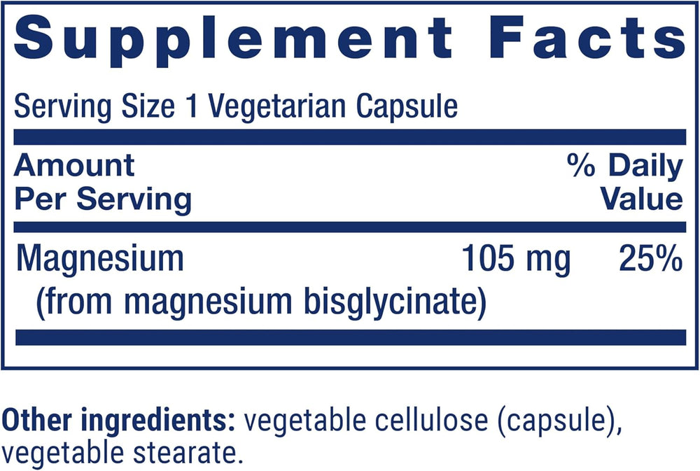 Magnesium Glycinate 90 Capsules - Kenya