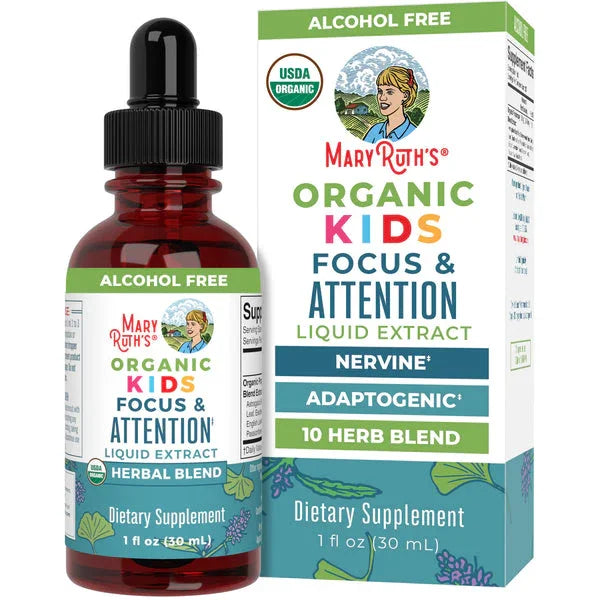 Mary Ruth's Organic Kids Focus & Attention Liquid Drops - Kenya