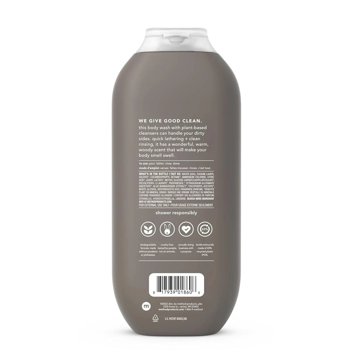 Method Men Body Wash, Cedar + Cypress - Kenya