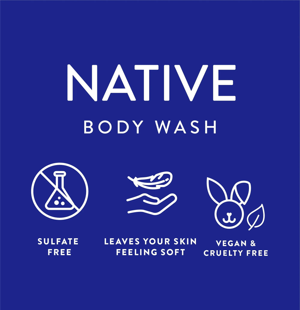 Native Body Wash, Sulfate Free, Coconut & Vanilla - Kenya