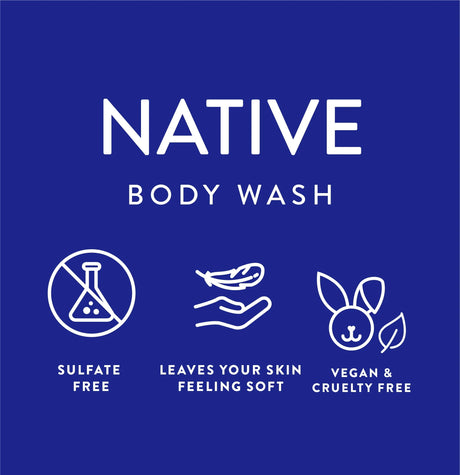 Native Body Wash, Sulfate Free, Coconut & Vanilla - Kenya