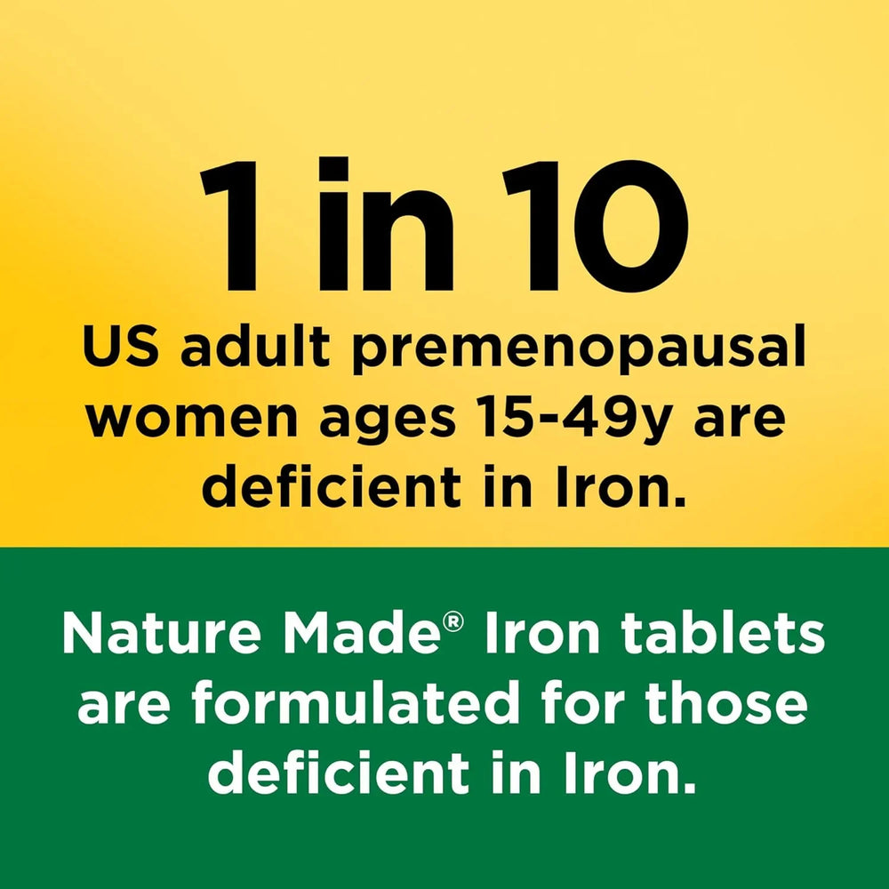 Nature Made Iron 65 mg (325 mg Ferrous Sulfate) Tablets - Kenya