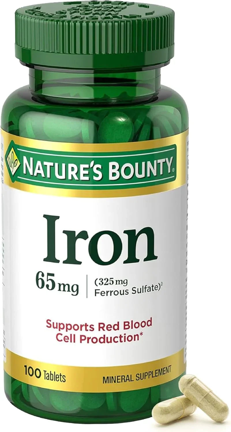 Nature's Bounty Iron 65mg, 325 mg Ferrous Sulfate - Kenya