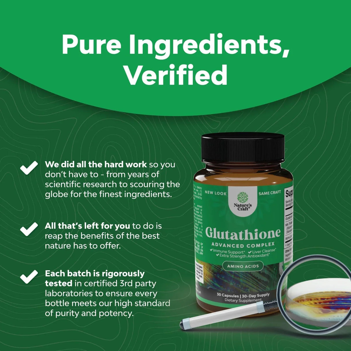 Natures Craft Reduced Glutathione Advanced Complex 30 capsules - Kenya