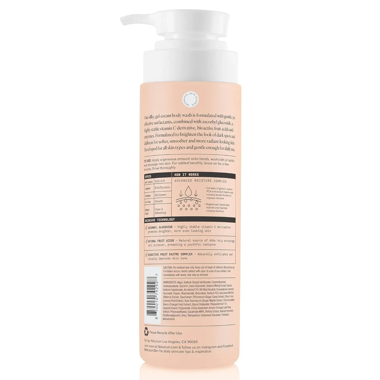 Naturium The Glow Getter Multi-Oil Hydrating Body Wash - Kenya