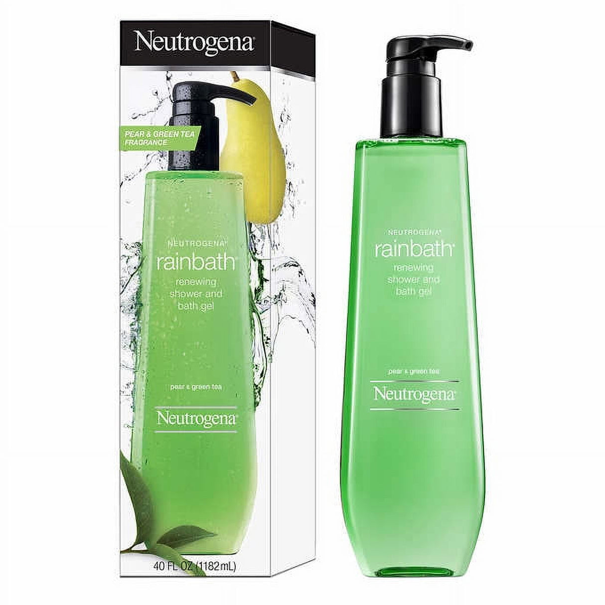 Neutrogena Rainbath Renewing Shower and Bath Gel, Pear & Green Tea Fragrance, 40 Oz Pump Bottle - Kenya