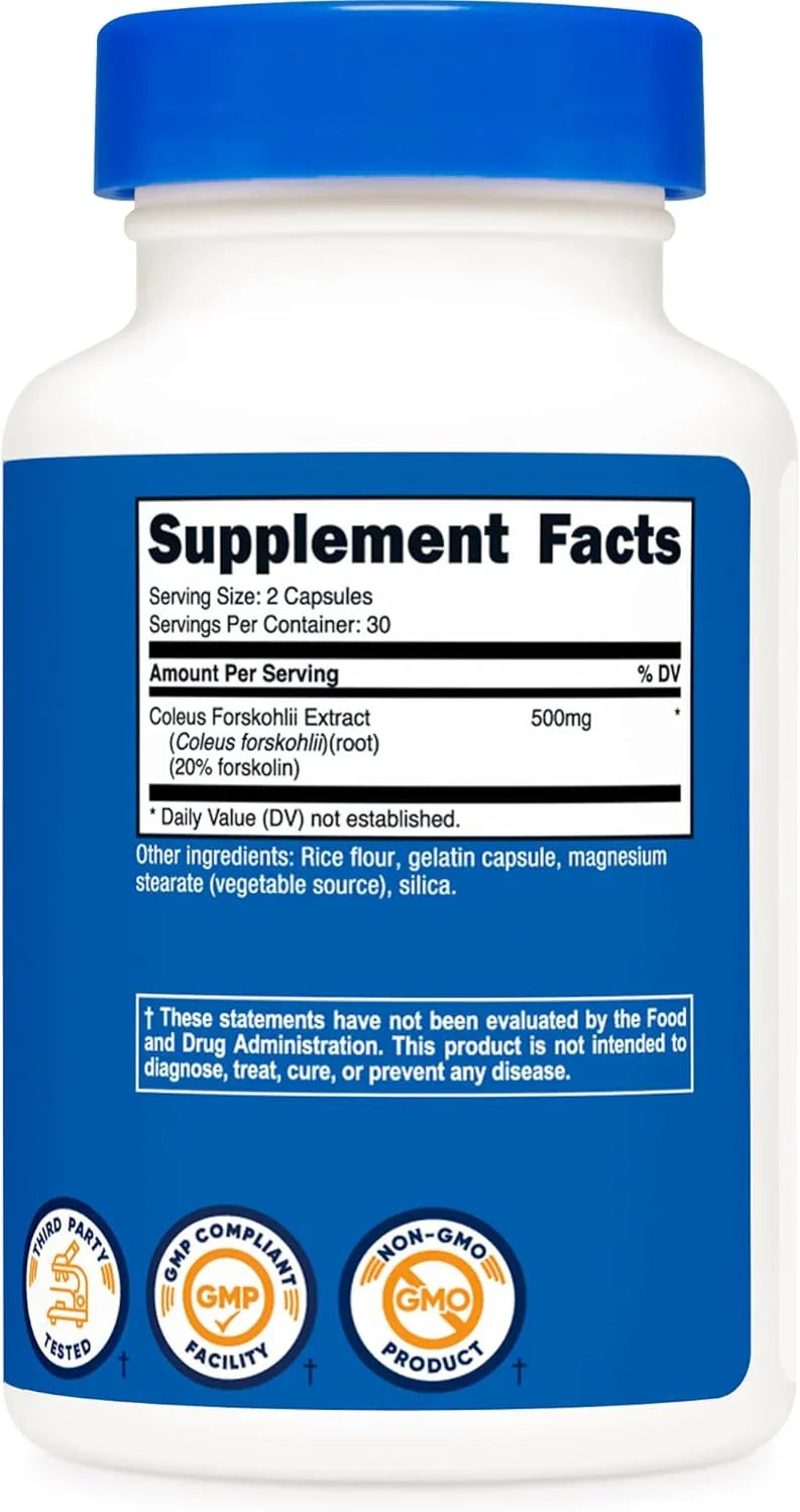 Nutricost Coleus Forskohlii 500mg 60 Capsules - Kenya