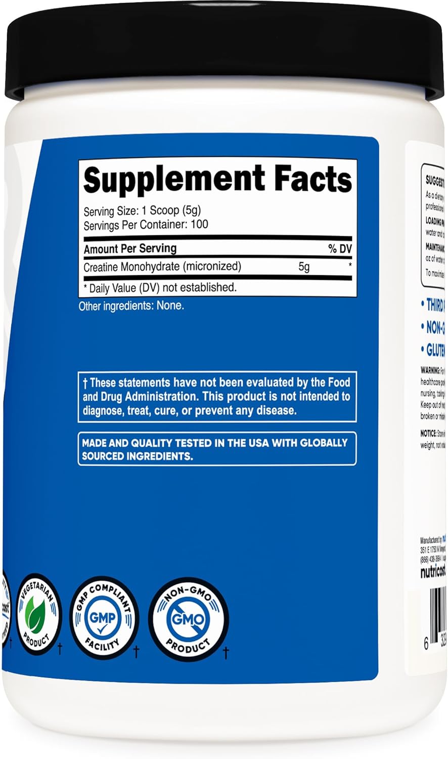 Nutricost Creatine Monohydrate Micronized Powder- Kenya - Kenya