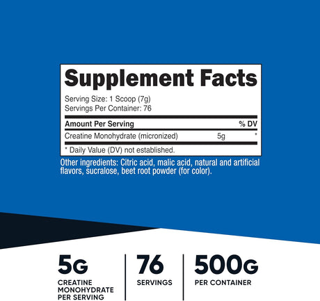 Nutricost Creatine Monohydrate Powder Fruit Punch- Kenya - Kenya