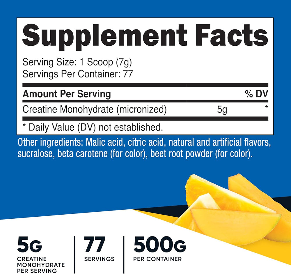 Nutricost Creatine Monohydrate Powder Pineapple Mango- Kenya - Kenya