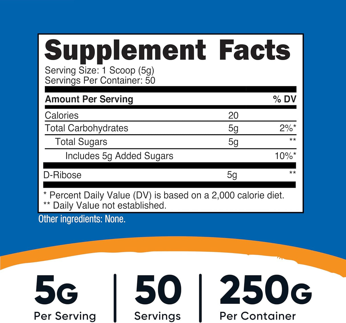 Nutricost D-Ribose Powder (250 Grams) - price in Kenya