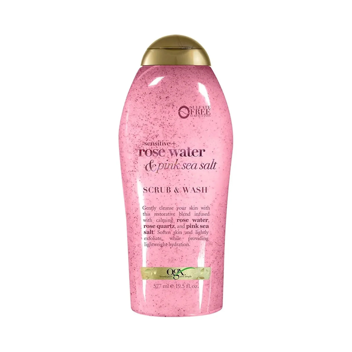 OGX Sensitive + Pink Sea Salt & Rosewater Body Scrub - Kenya
