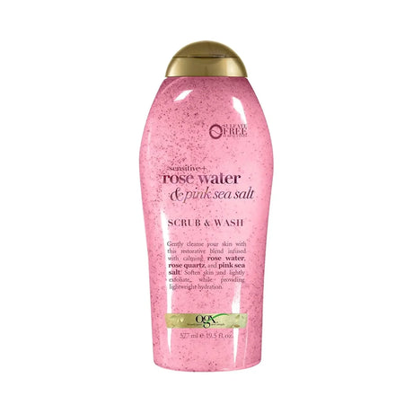 OGX Sensitive + Pink Sea Salt & Rosewater Body Scrub - Kenya