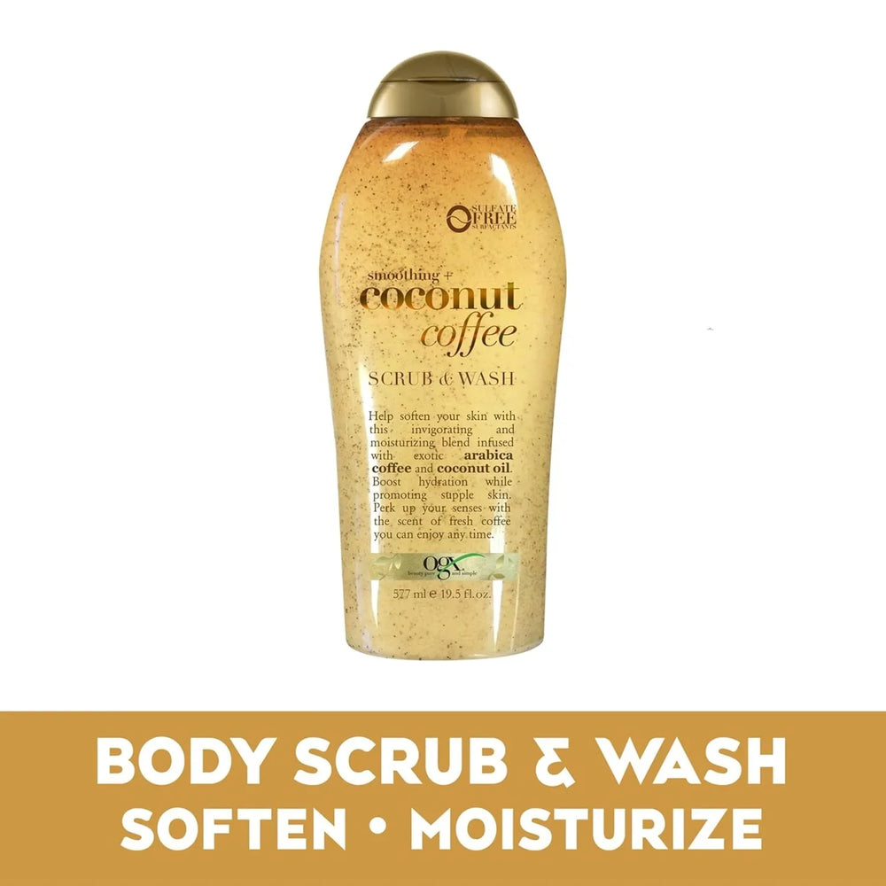 OGX Smoothing + Coconut Coffee Exfoliating Body Scrub - Kenya