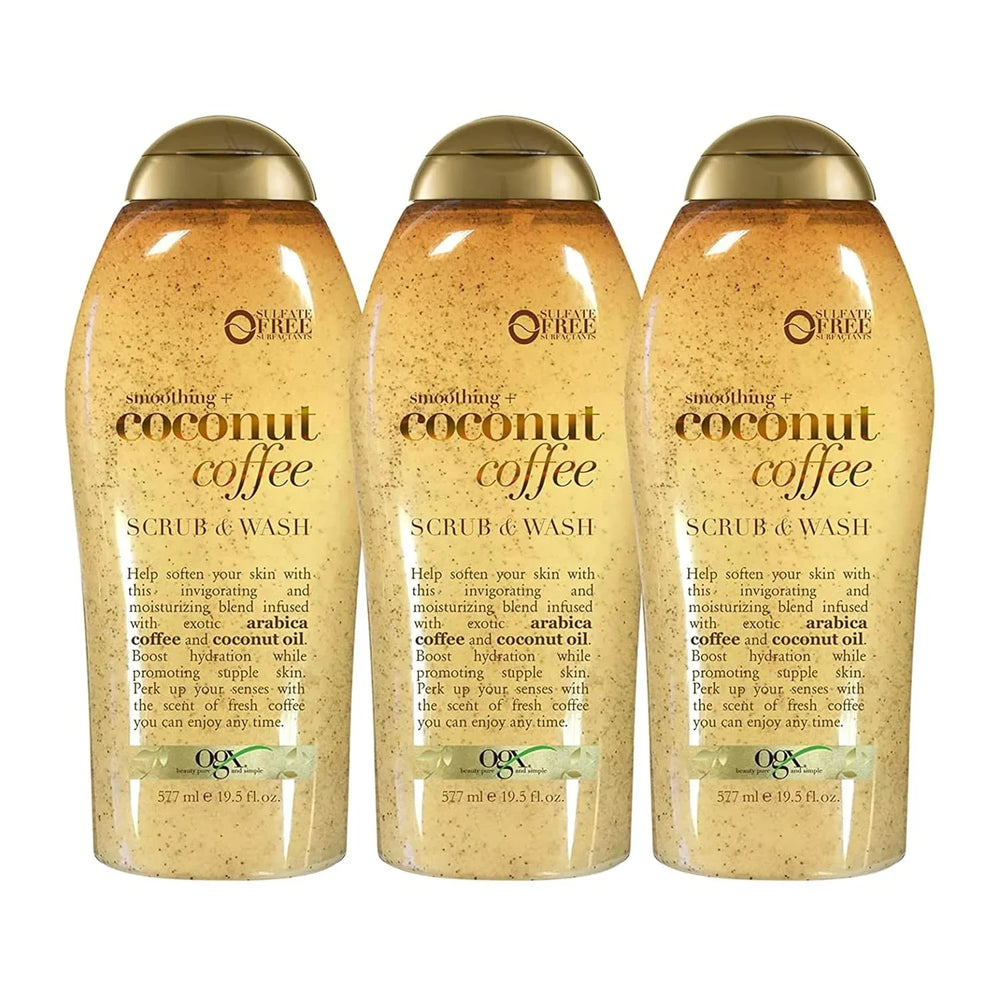 OGX Smoothing + Coconut Coffee Exfoliating Body Scrub - Kenya