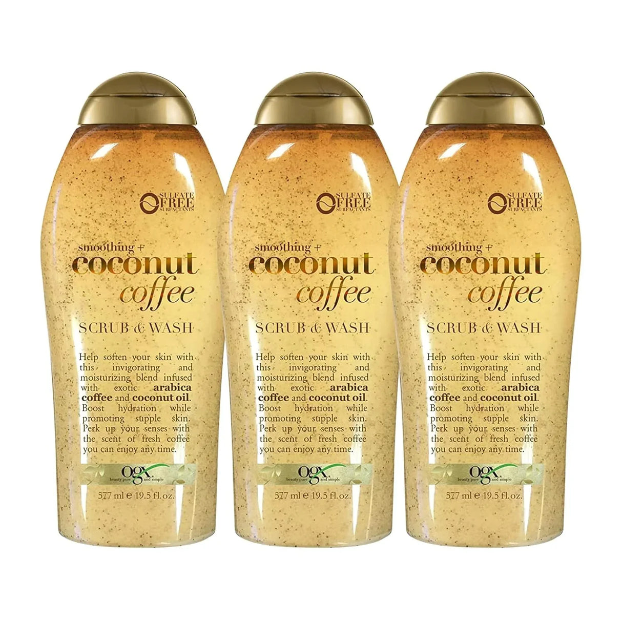 OGX Smoothing + Coconut Coffee Exfoliating Body Scrub - Kenya