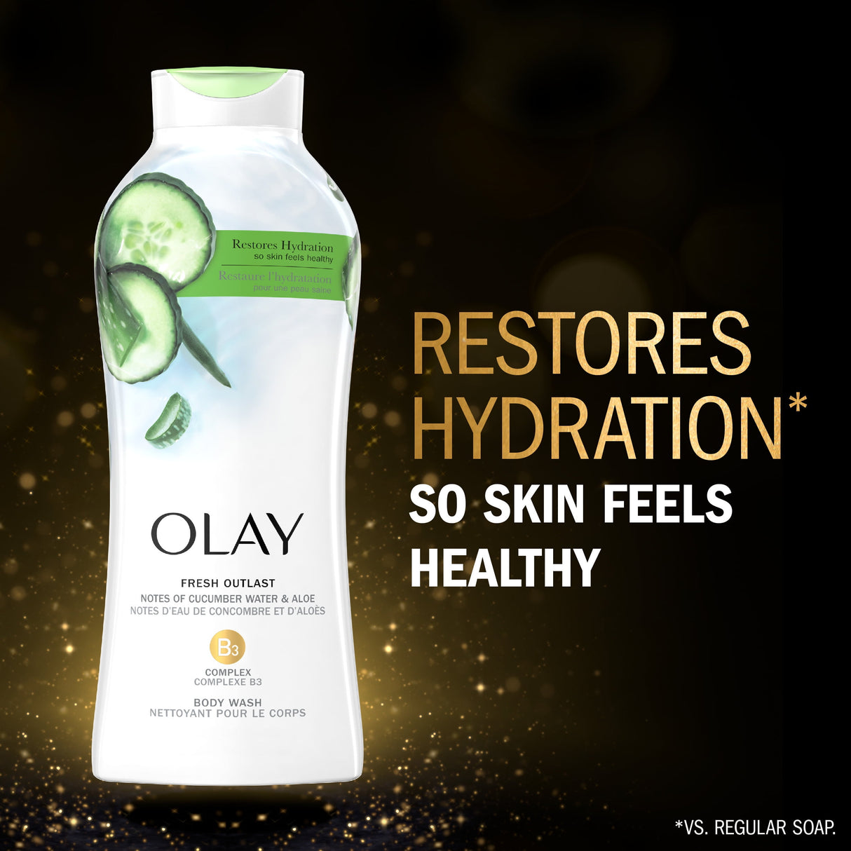 Olay Fresh Outlast Body Wash with Cucumber - Kenya