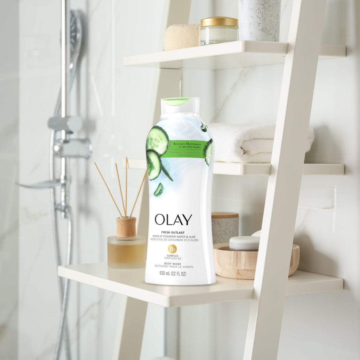 Olay Fresh Outlast Body Wash with Cucumber - Kenya