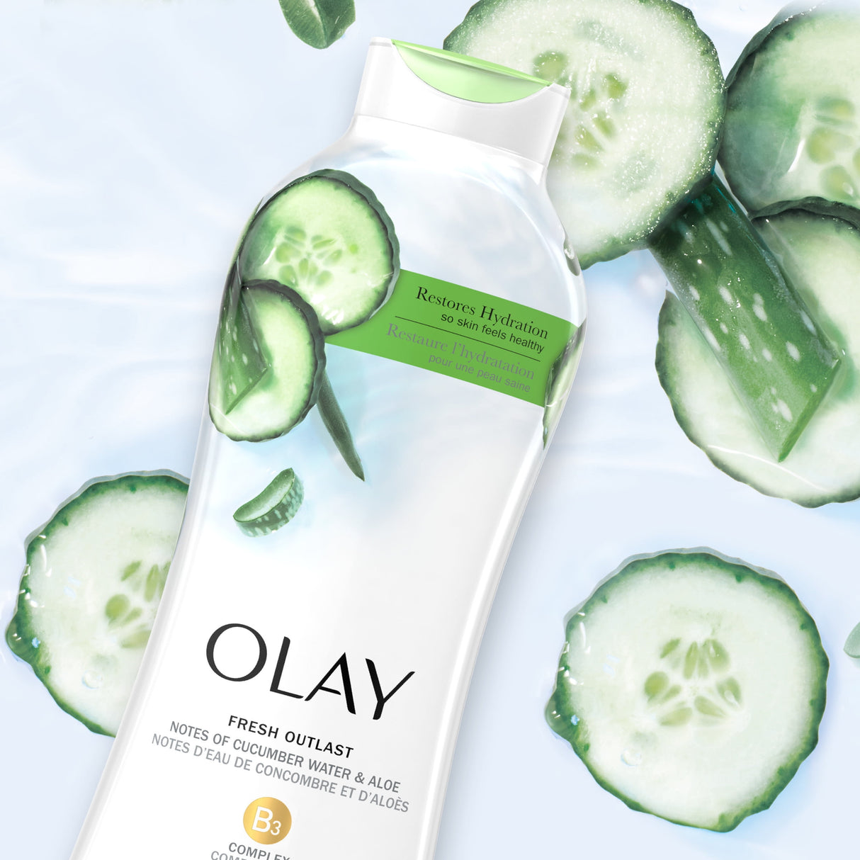 Olay Fresh Outlast Body Wash with Cucumber - Kenya