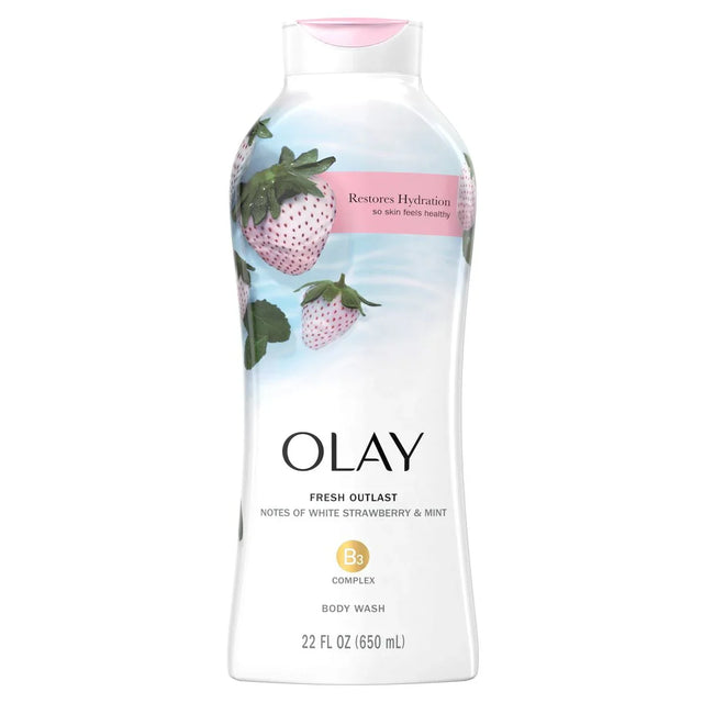 Olay Fresh Outlast White Strawberry Mint Body Wash - Kenya