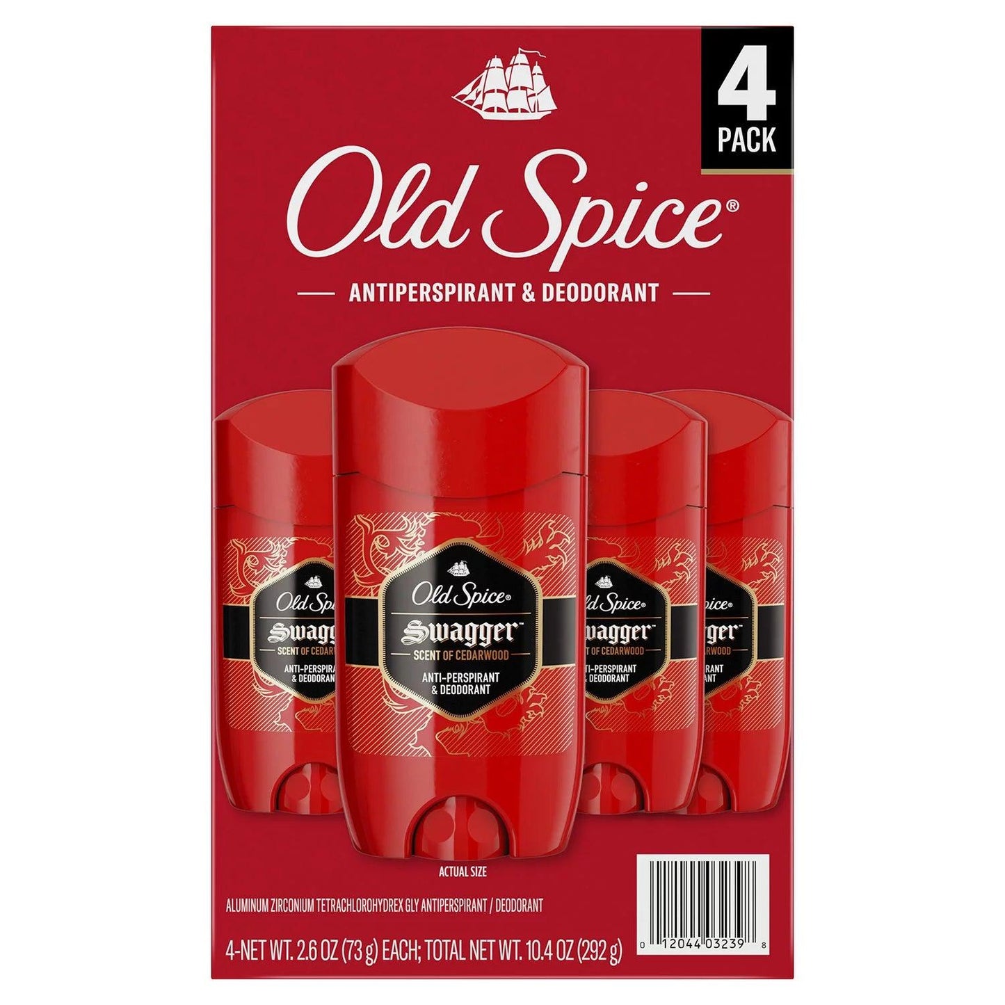 Old Spice Swagger Invisible Solid Antiperspirant Deodorant 4 Pack - Kenya