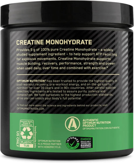 Optimum Nutrition Micronized Creatine Monohydrate Powder Unflavored - Kenya