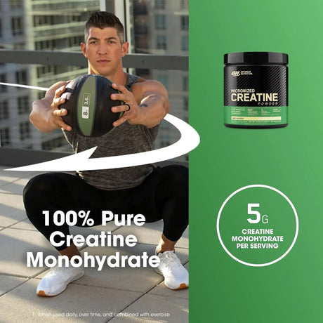 Optimum Nutrition Micronized Creatine Monohydrate Powder Unflavored - Kenya