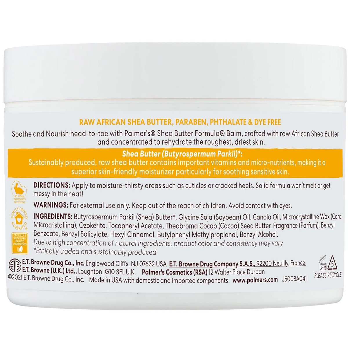 Palmer’s Shea Butter Formula Raw African Shea Butter Balm - Kenya