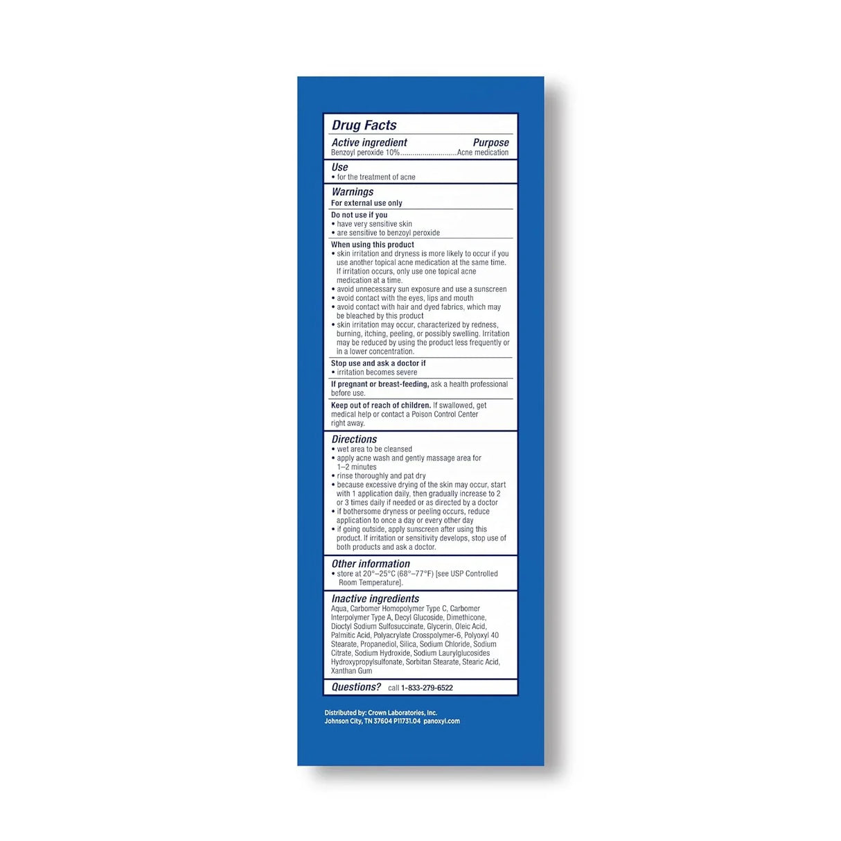 PanOxyl Acne Foaming Wash 5.5 Oz - Kenya