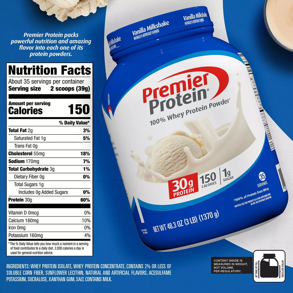 Premier Protein Whey Protein Powder Vanilla Milkshake - Kenya
