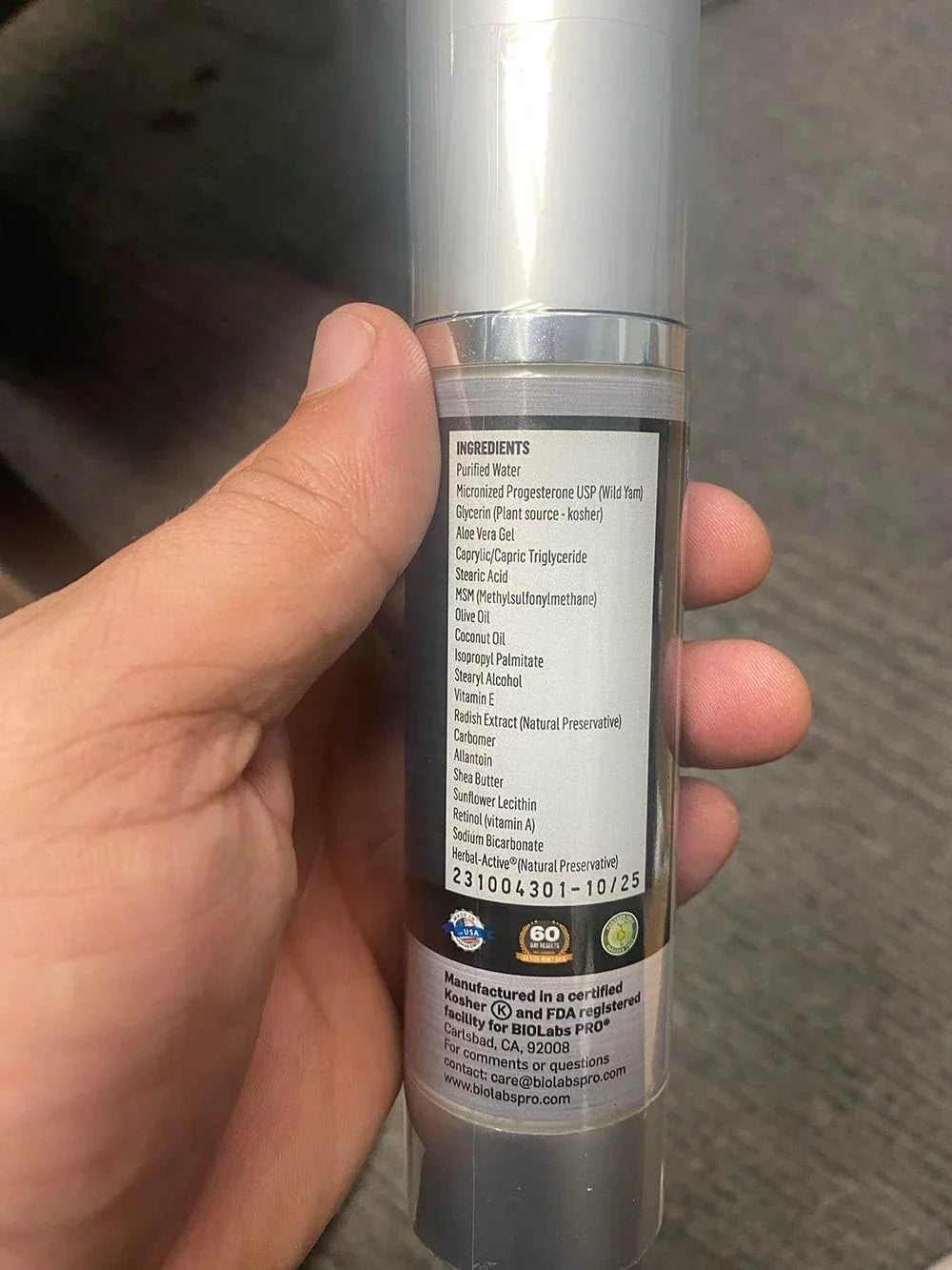 Retinol Cosmetic Cream + Progesterone - Kenya