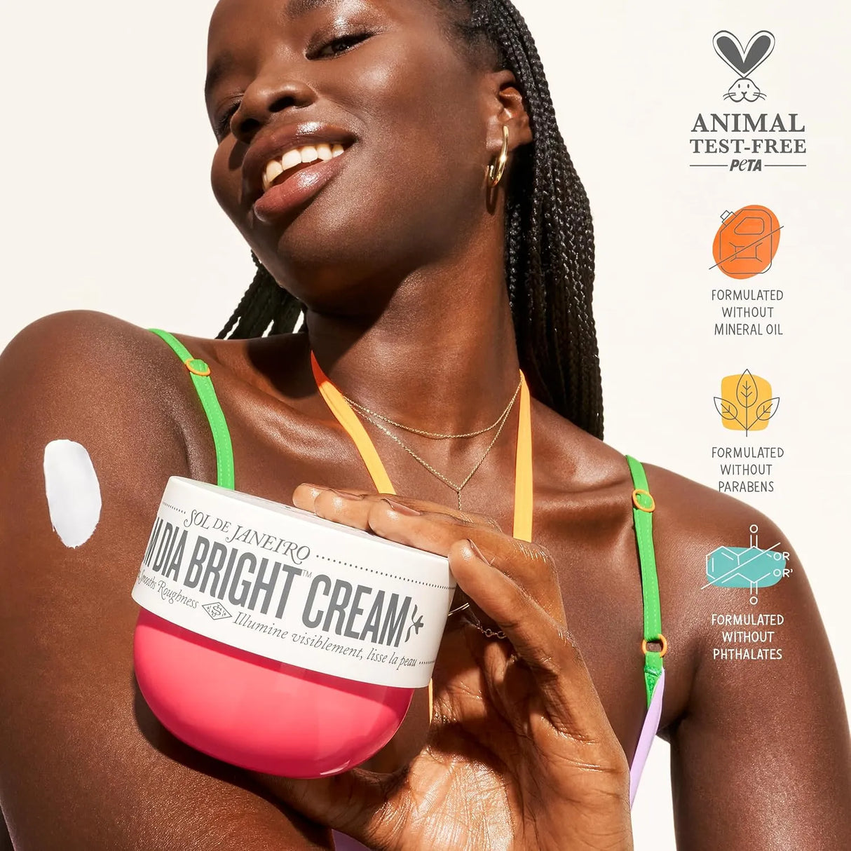 SOL DE JANEIRO Visibly Brightening and Smoothing Bom Dia AHA Body Cream - Kenya