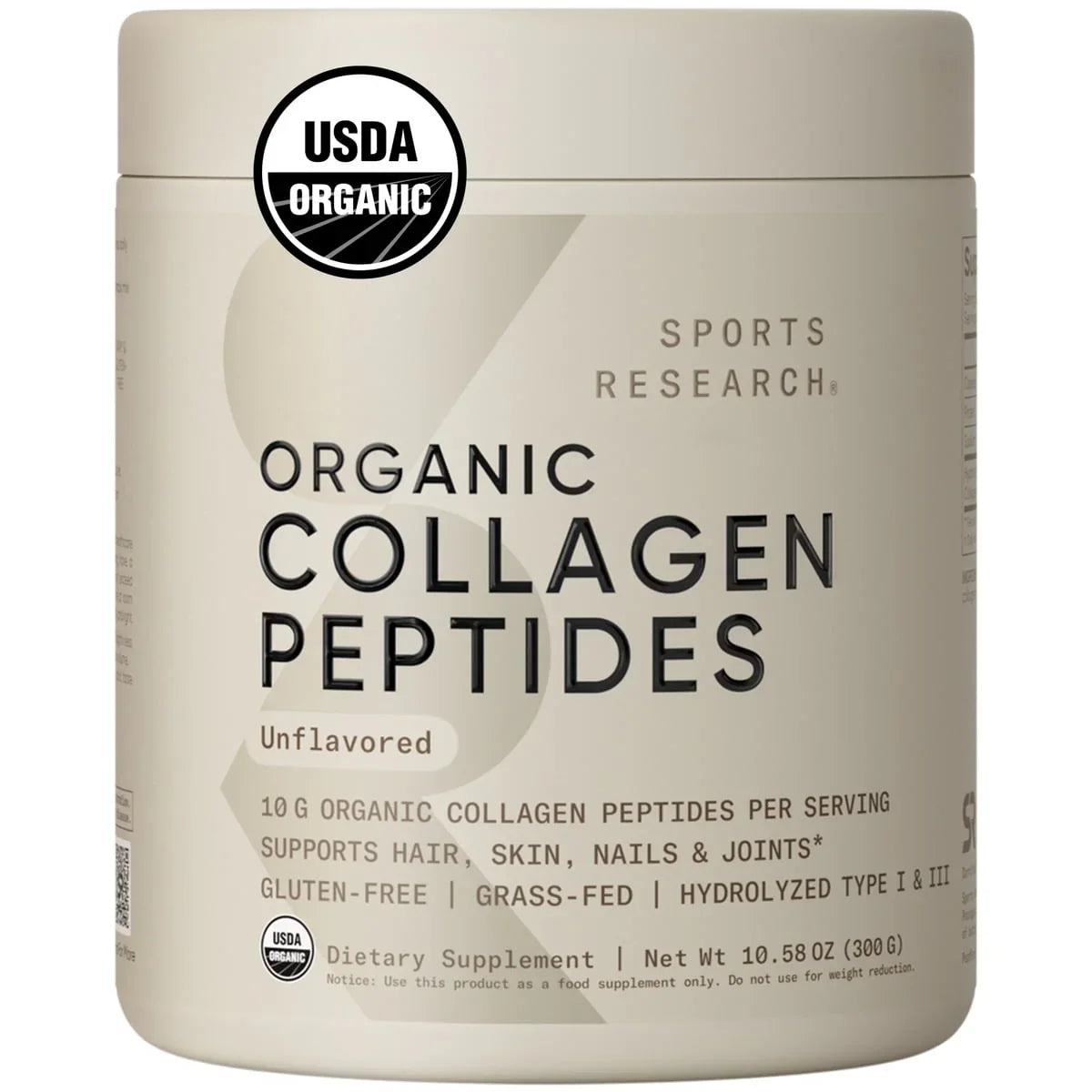 Sports Research® Organic Collagen Peptides Type I & III - Kenya