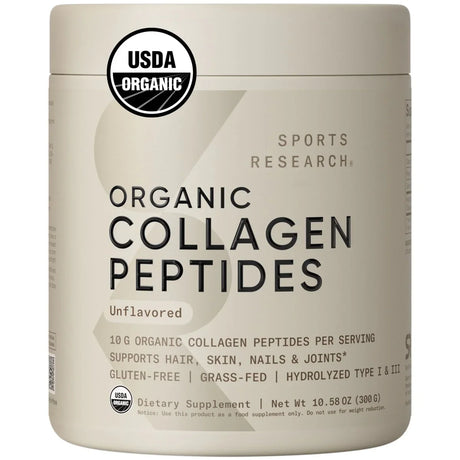 Sports Research® Organic Collagen Peptides Type I & III - Kenya
