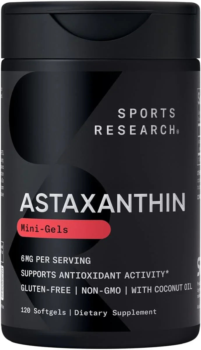 Sports Research Vegan Astaxanthin 12mg with Organic Coconut Oil - Kenya