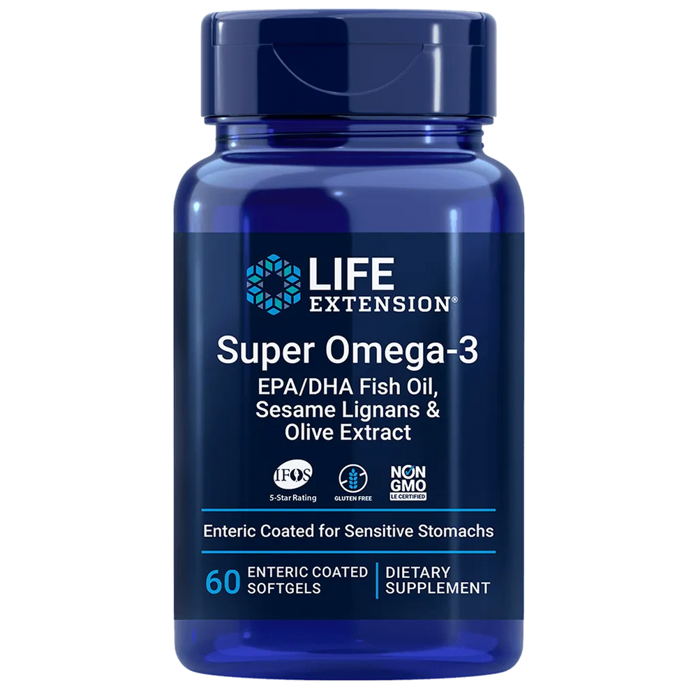 Super Omega-3 EPA-DHA Fish Oil, Sesame Lignans & Olive Extract (Enteric Coated) - Kenya