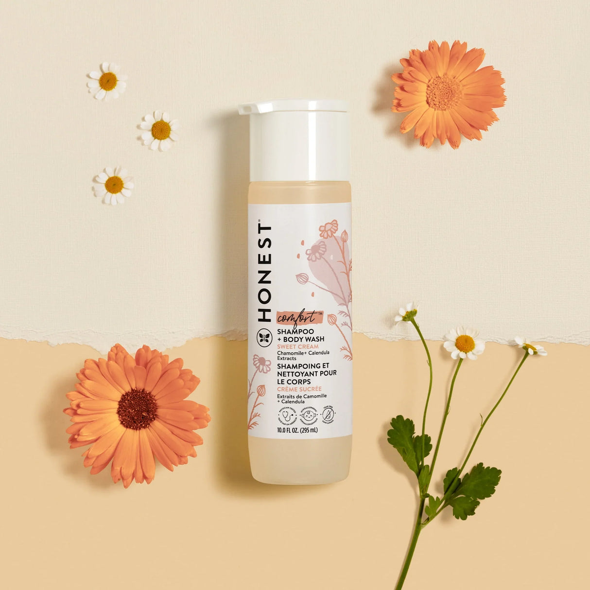 The Honest Shampoo + Body Wash, Sweet Cream - Kenya