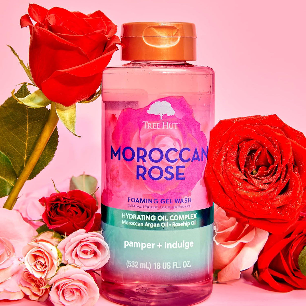 Tree Hut Moroccan Rose Foaming Gel Wash- Kenya - Kenya