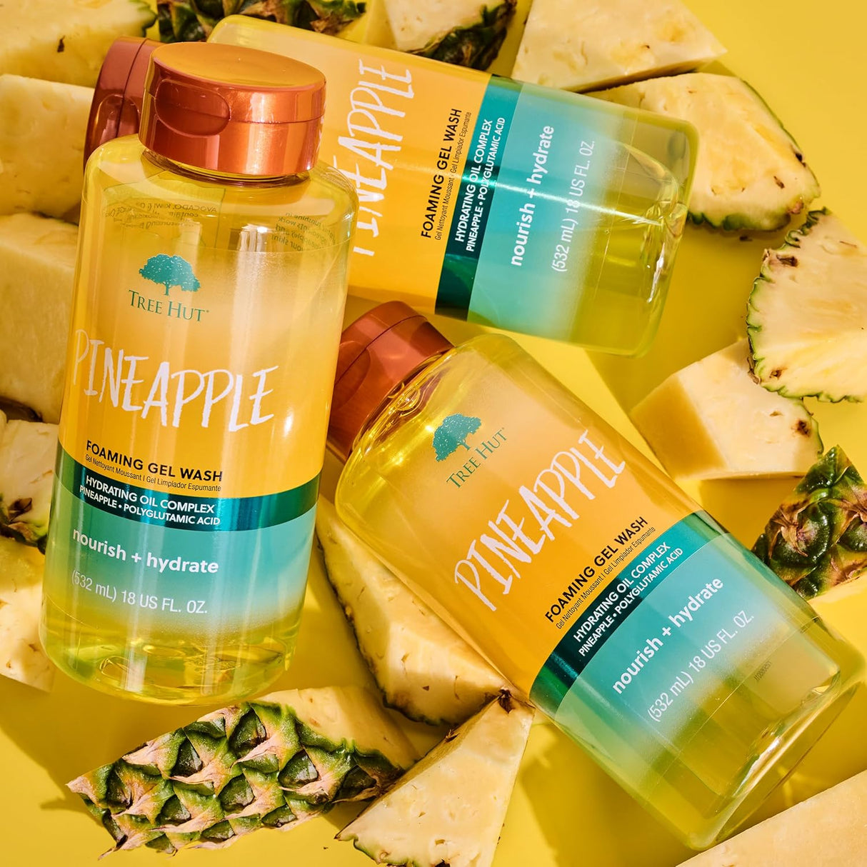 Tree Hut Pineapple Foaming Gel Wash- Kenya - Kenya