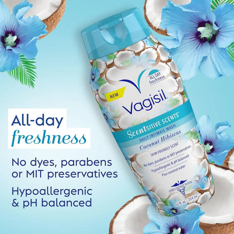 Vagisil Feminine Wash Scentsitive Scents Coconut Hibiscus - Kenya