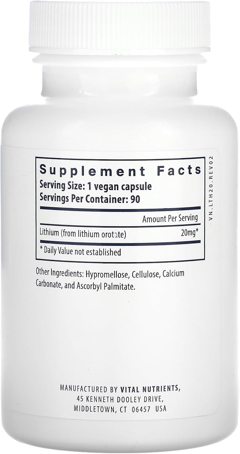 Vital Nutrients Lithium Orotate 20mg - price in Kenya