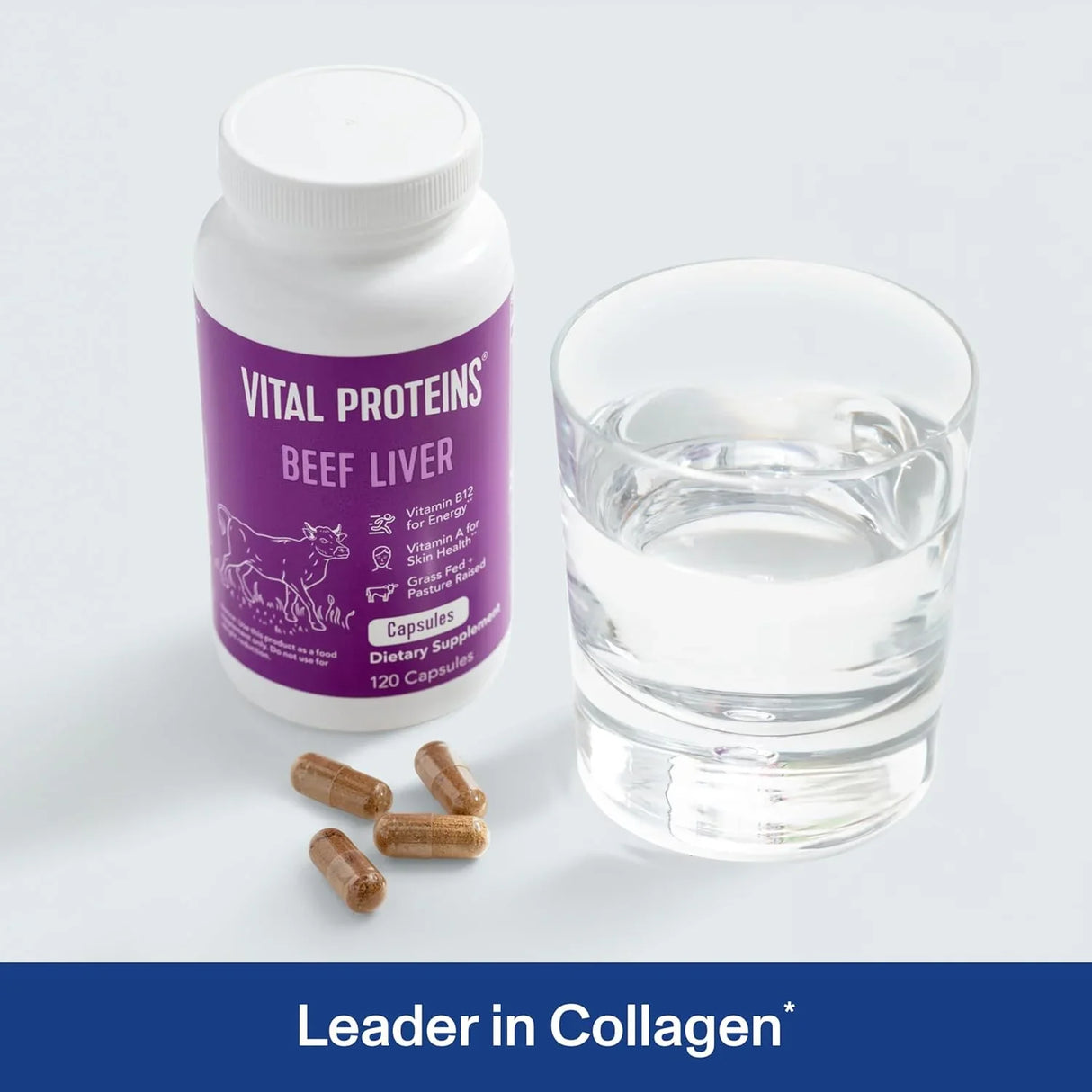 Vital Proteins Beef Liver Capsules 120 Count - Kenya
