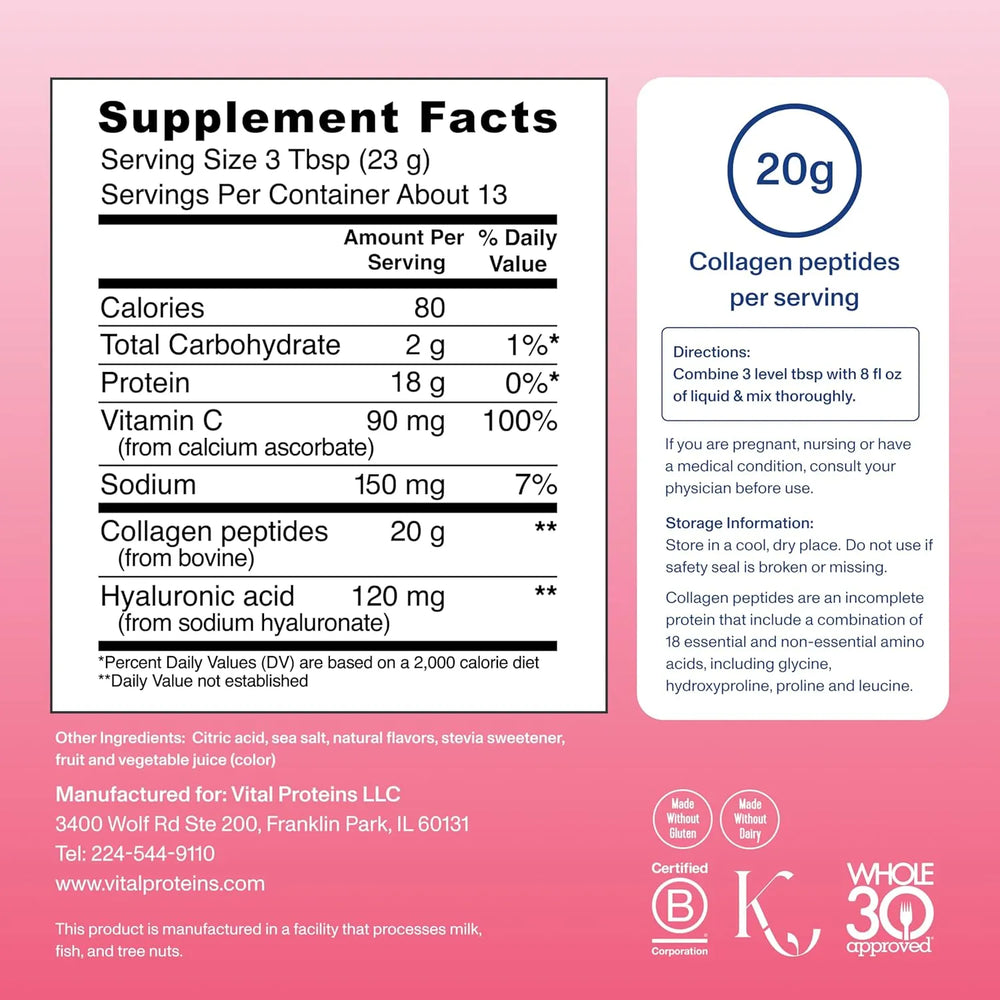 Vital Proteins Collagen Peptides Advanced Strawberry - Kenya