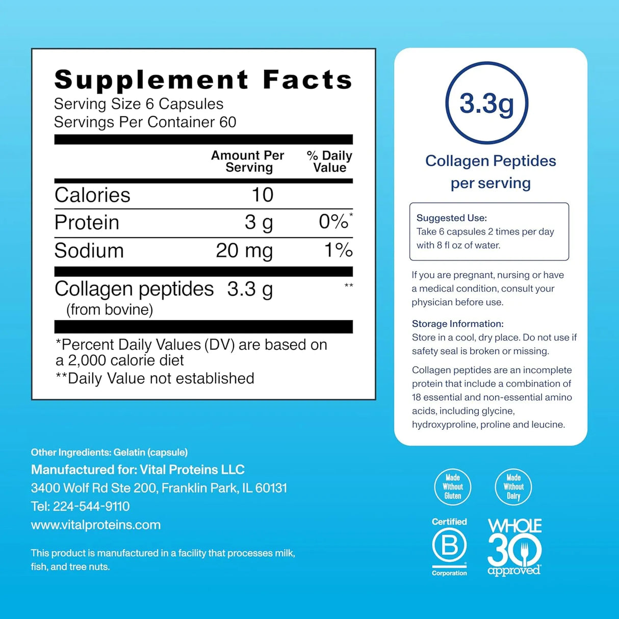 Vital Proteins Collagen Peptides Capsules - Kenya