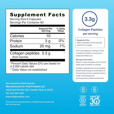 Vital Proteins Collagen Peptides Capsules - Kenya