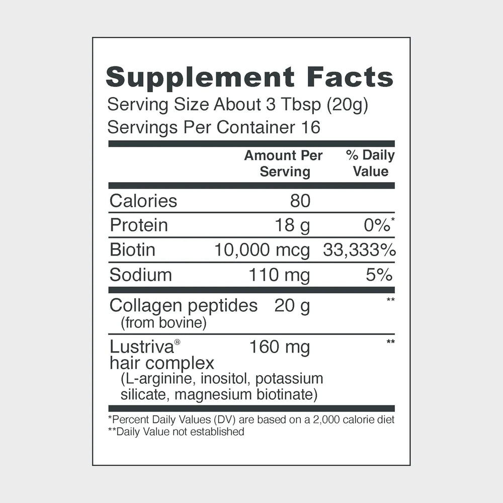 Vital Proteins Collagen Peptides Hair Complex 323g - Kenya